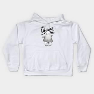 Coffee Ghost Kids Hoodie